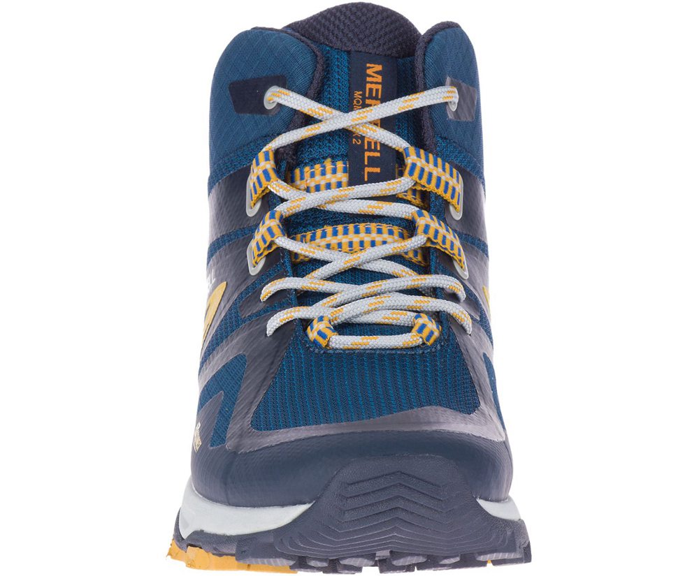 Merrell Hiking Boots Blue - MQM Flex 2 Mid GORE-TEX® - Mens 49AJBOGUY